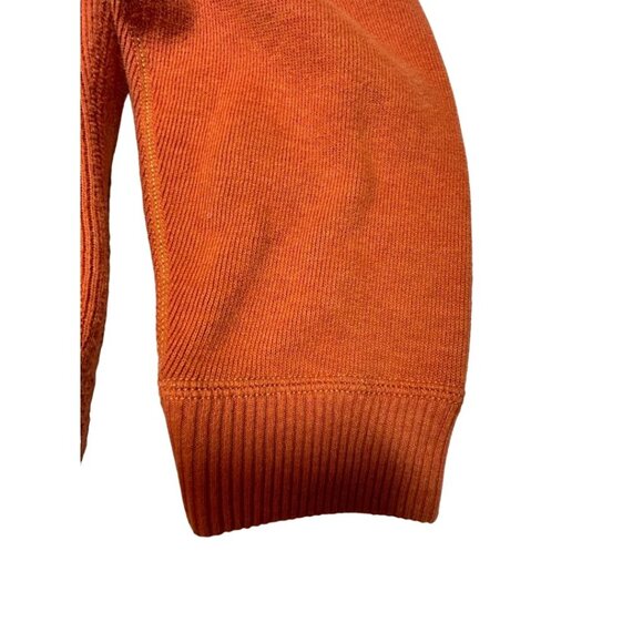Tommy Bahama Half-Zip Men's Sweater M 100% Cotton Orange &‎ Grey - Picture 3 of 7